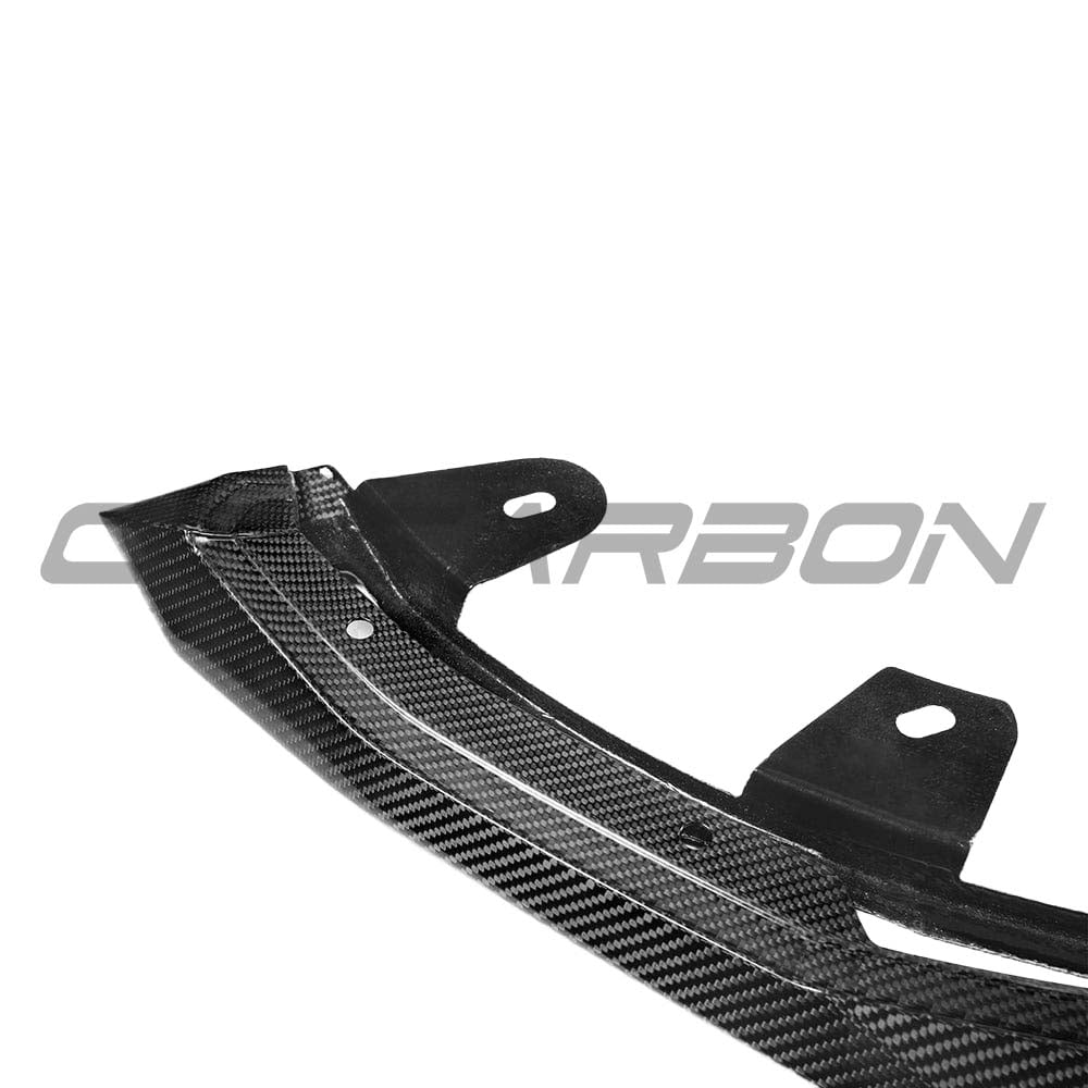 BMW G42 2 Series carbon fibre splitter V1 by CT Carbon, showing the sleek, lightweight aerodynamic car part on the vehicle.