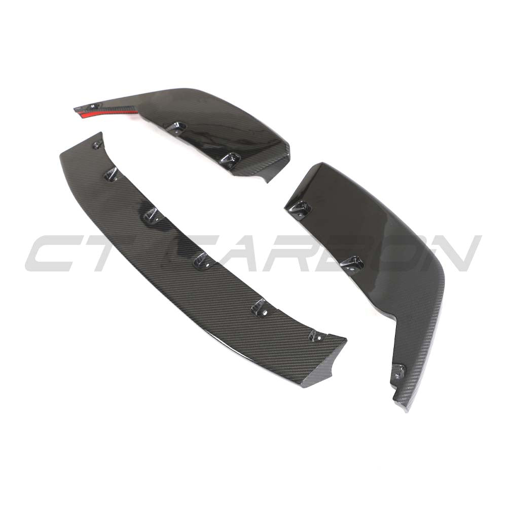 BMW G87 M2 CT Design full carbon fiber kit, featuring splitter and aerodynamic components on a sporty coupe.