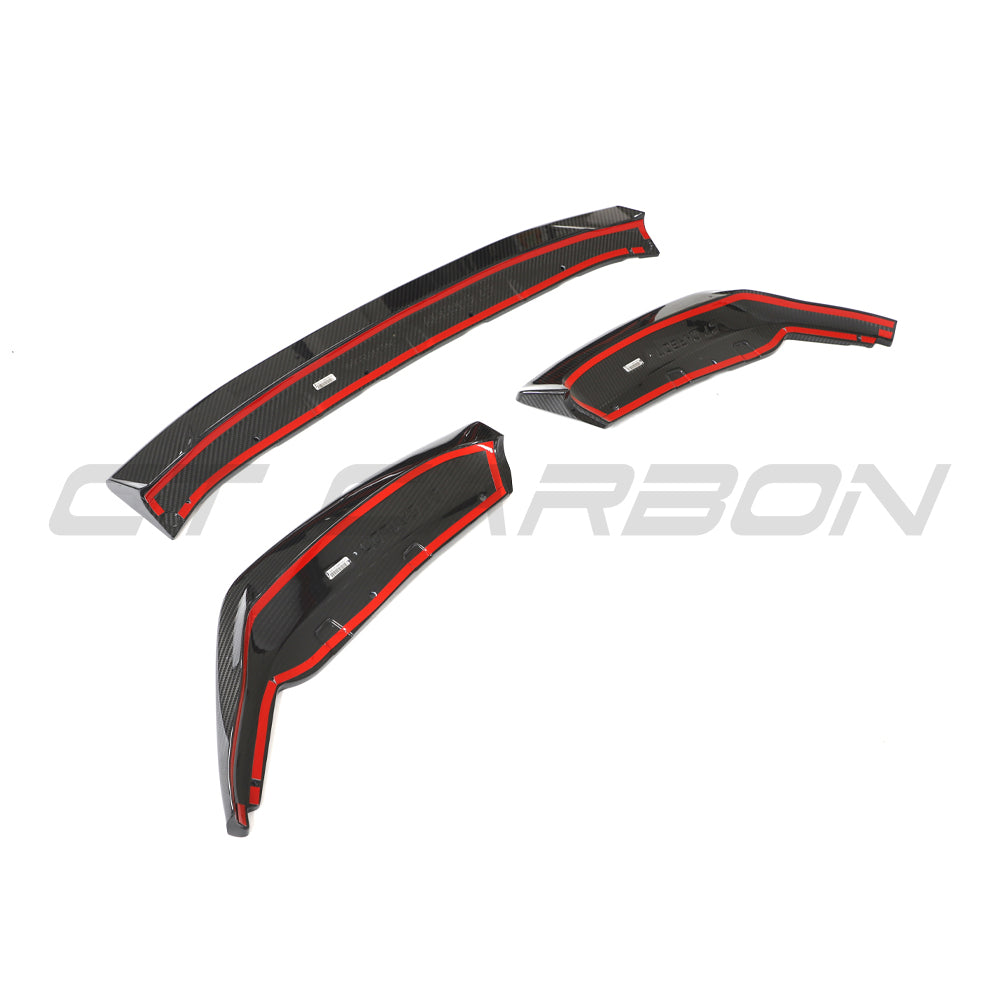 BMW G87 M2 full carbon fibre kit by CT Design, featuring a carbon fibre splitter and aerodynamic enhancements on the car.