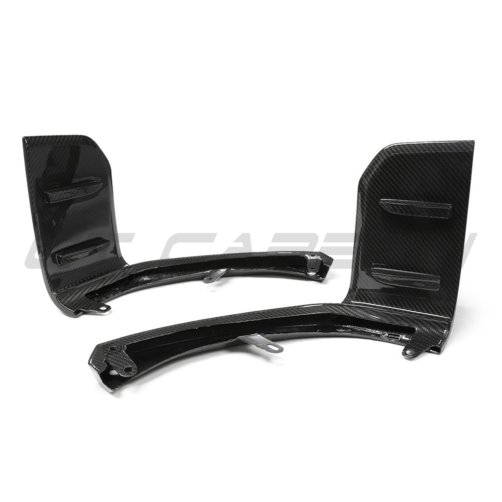 BMW G87 M2 full carbon fiber kit by CT Carbon, including front splitter, side skirts, and rear diffuser, mounted on the car.