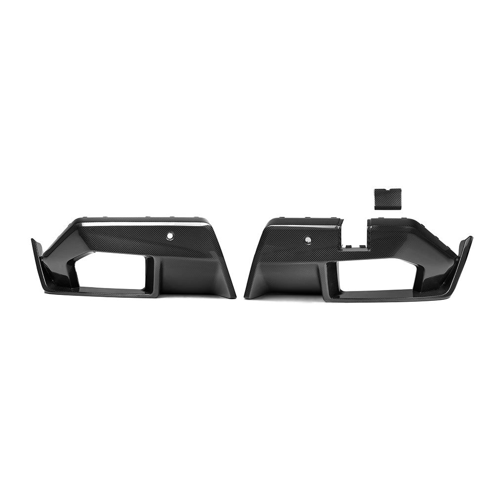 BMW G90 G99 M5 2024 CT Carbon carbon fibre diffuser for G90 G99 M5 Touring model, showcasing sleek aerodynamic design.