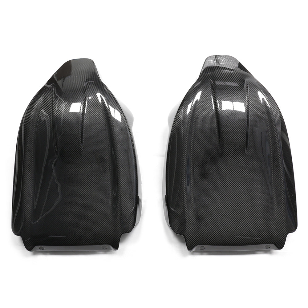 BMW GXX/F9X full carbon fiber seats backs by CT Carbon, showcasing sleek, lightweight, and high-quality automotive interior accessories.