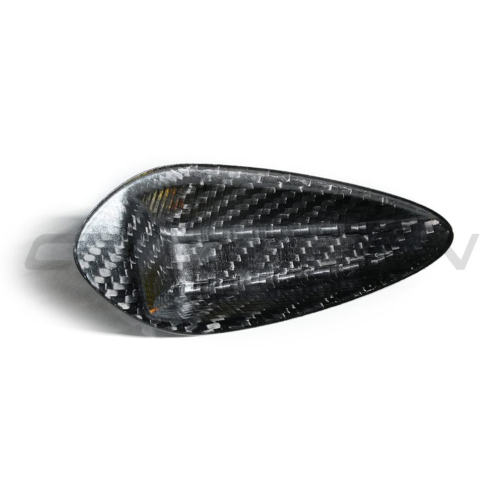 BMW Gxx G42 G80 G82 G20 G22 G87 carbon fibre antenna cover accessory by CT Carbon, showing sleek black textured finish.