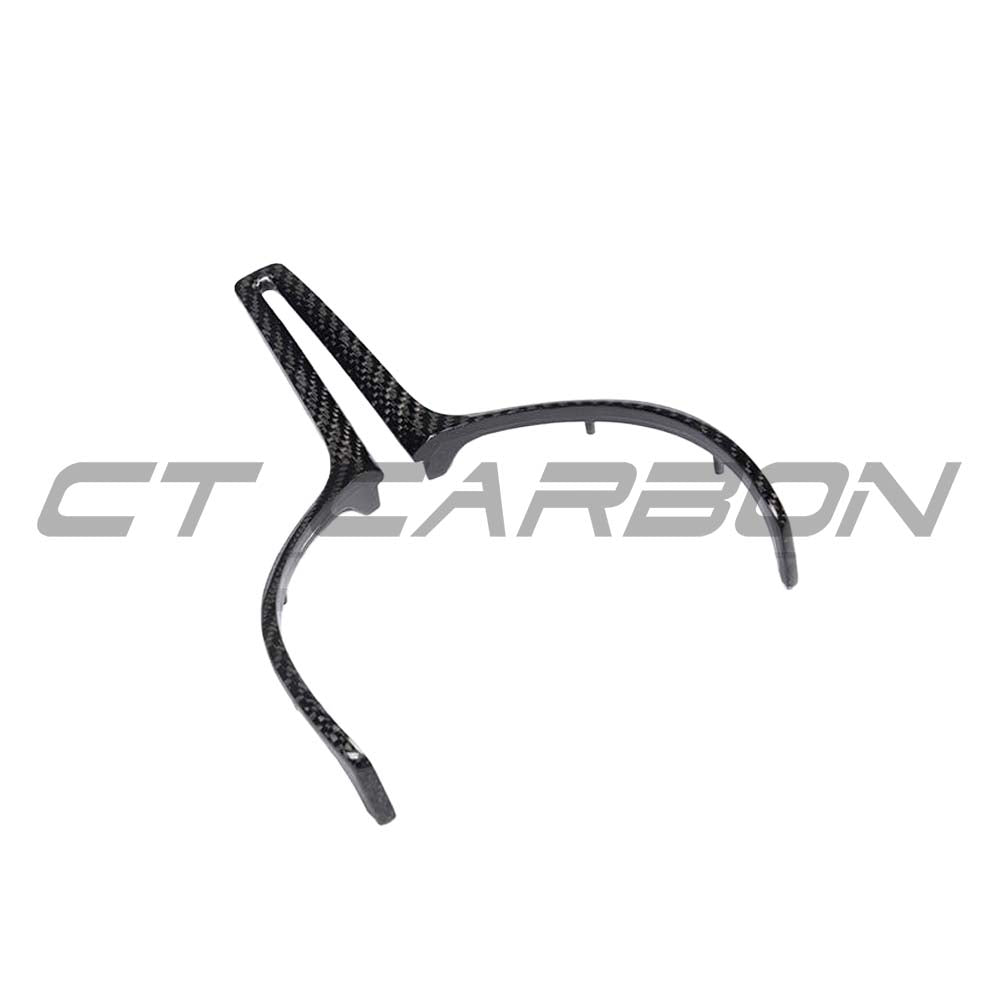 BMW M Fxx carbon fibre steering wheel trim accessory by CT Carbon, featuring a sleek black carbon fiber finish for 2012-2020 models.