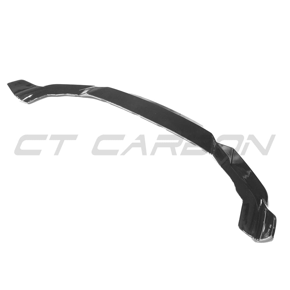 BMW M2 F87C Competition splitte, CT Carbon gloss black exterior accessory for enhanced aerodynamics and stylish front end.