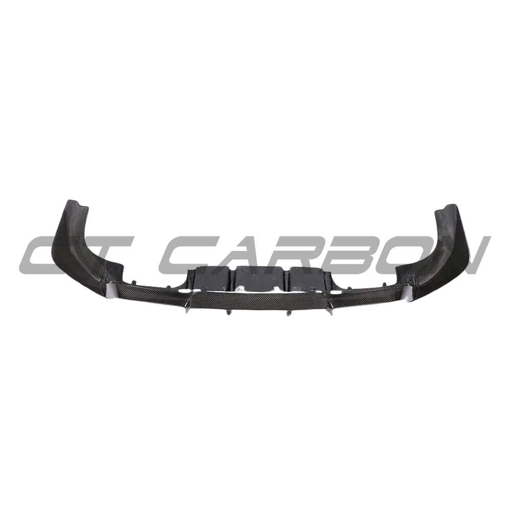 BMW M2 F87 carbon fibre diffuser by CT Carbon, V3 style, showcasing sleek aerodynamic design and high-quality finish.