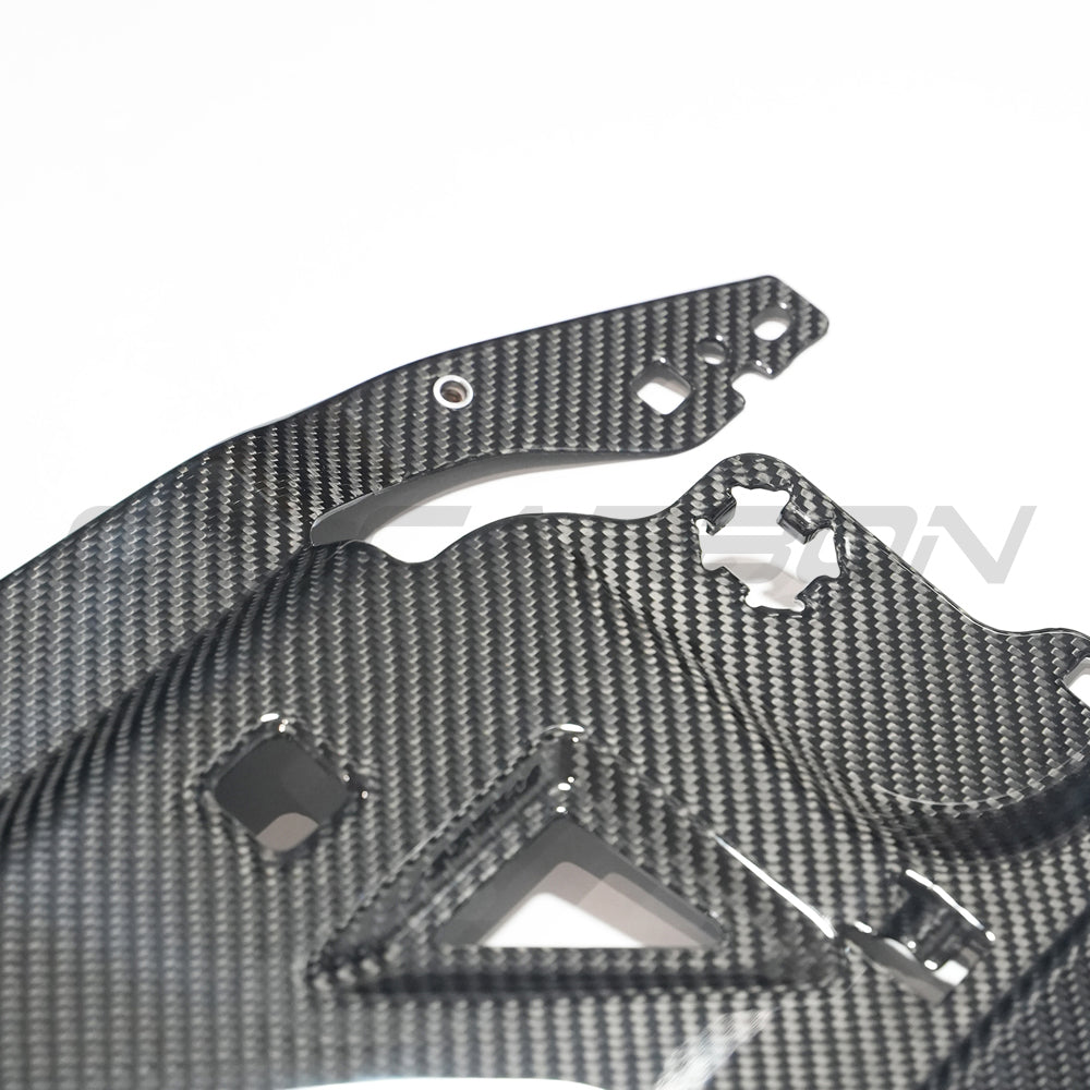 BMW M2, M3, M4 G87 G80 G81 G82 G83 Carbon Fibre Slam Panel Replacement accessory by CT Carbon, showcasing the sleek carbon fiber finish.