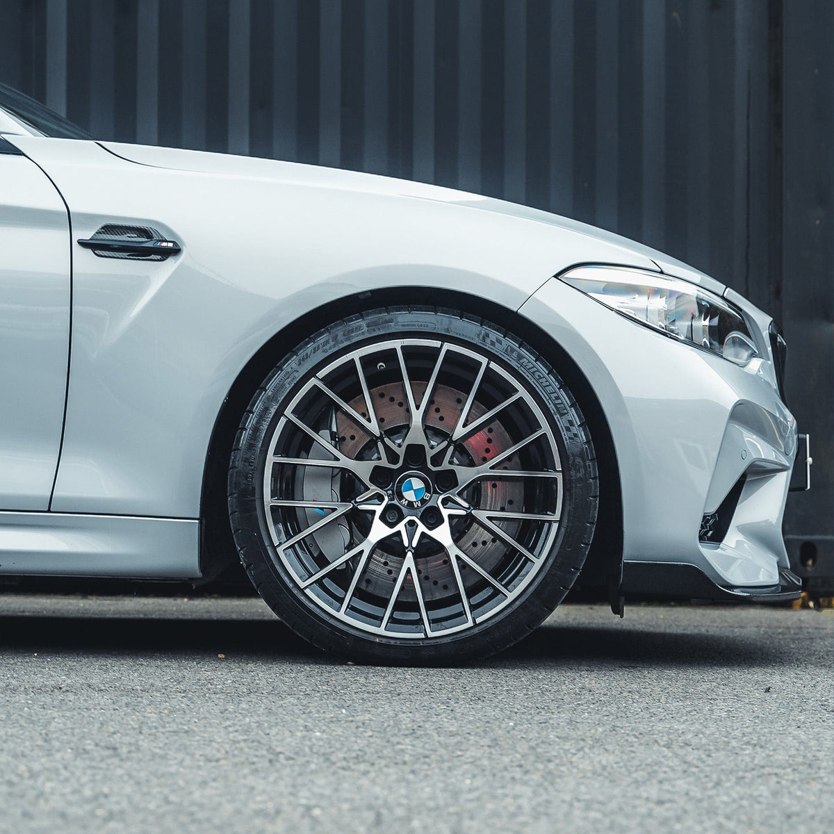 BMW M2C F87 full carbon fiber kit by CT Carbon, showcasing the lightweight, high-performance carbon fiber body enhancements.