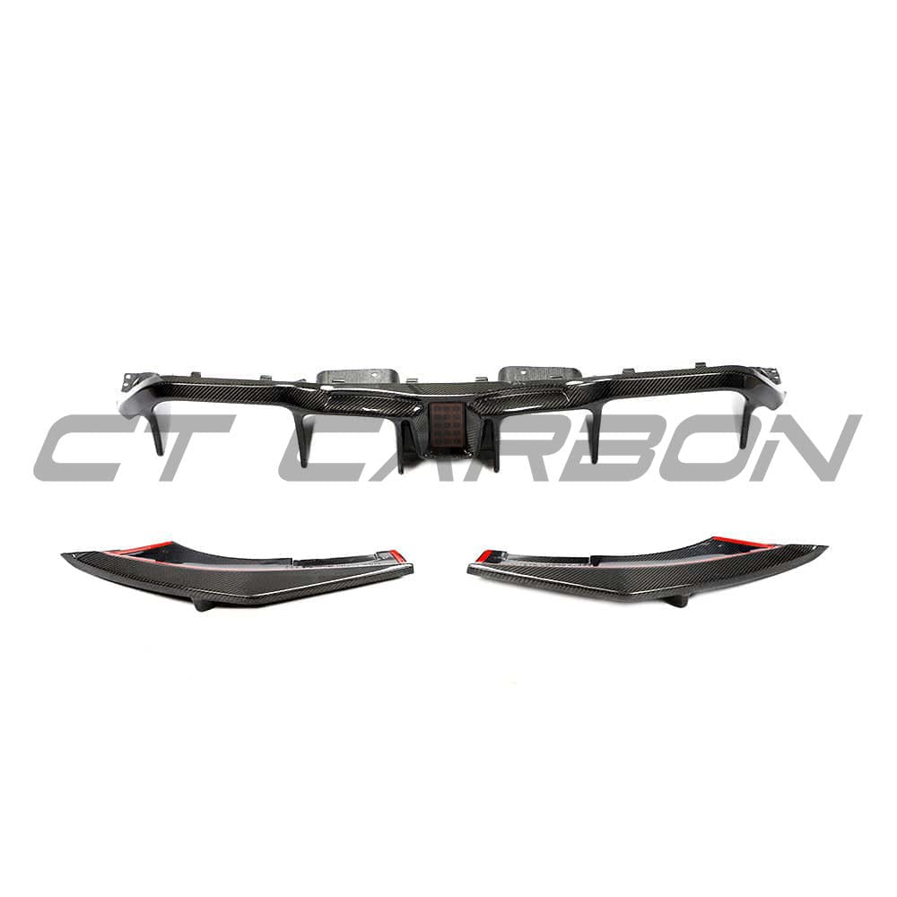 BMW F87 M2 2016-2018 CT Carbon full carbon fibre kit including aggressive diffuser for enhanced sporty look and performance.