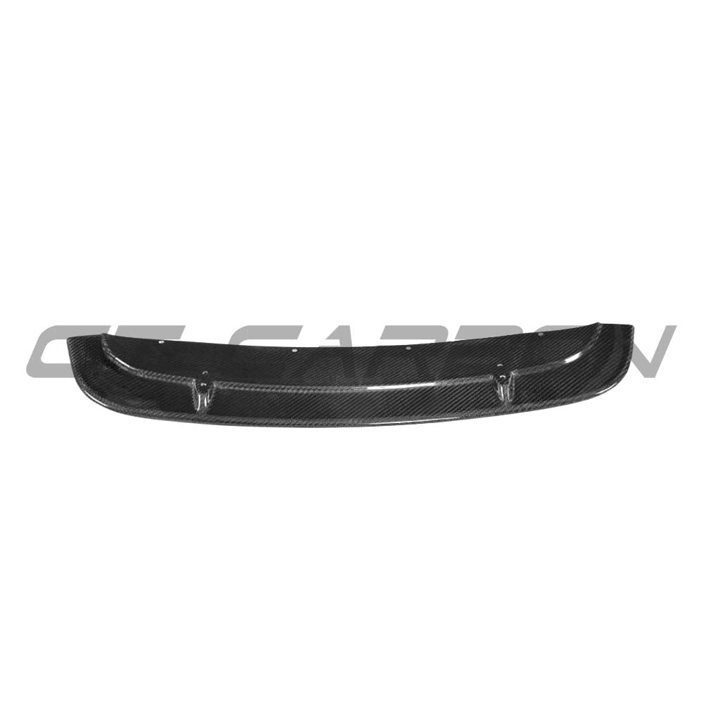 BMW M2 F87 carbon fibre middle splitter by CT Carbon, showcasing sleek, textured carbon fiber material and aerodynamic design.