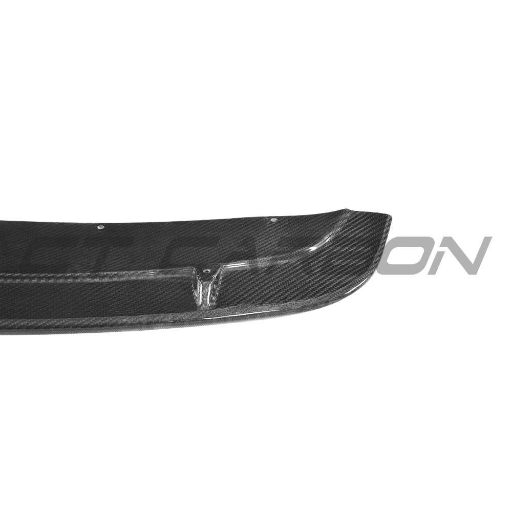 BMW M2 F87 Carbon Fibre Middle Splitter by CT Carbon, showcasing the sleek, aerodynamic design in black carbon fiber material.
