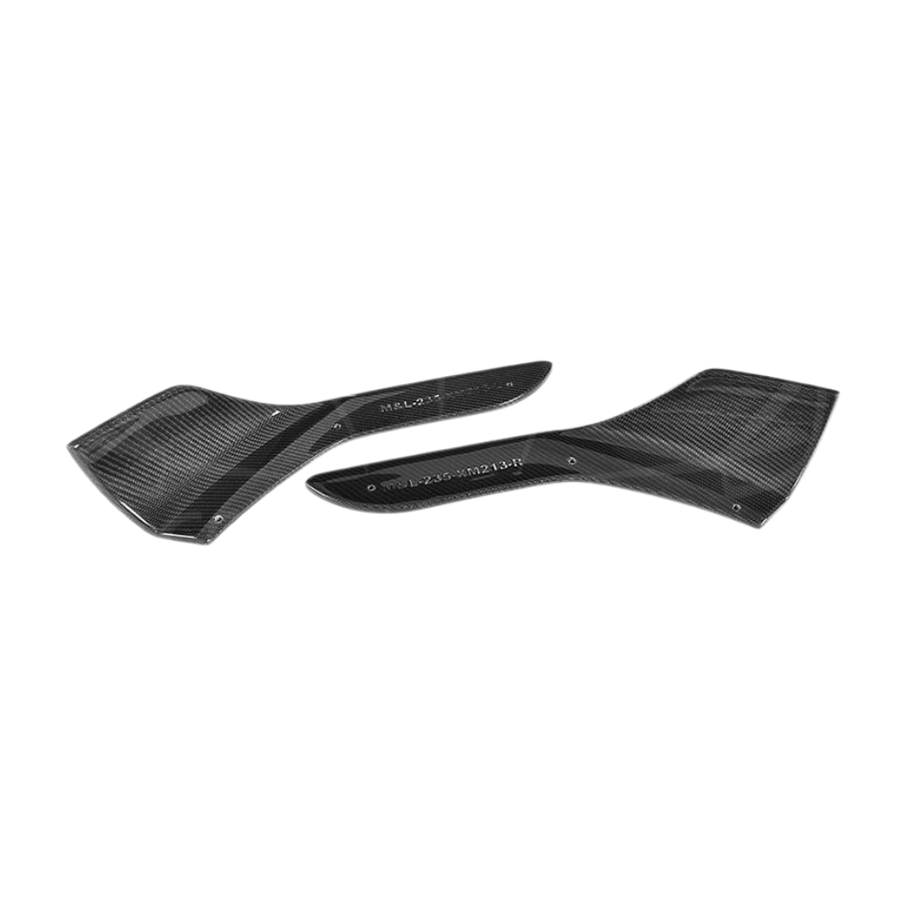 BMW M2 F87 carbon fibre splitter by CT Carbon, V1 style, showcasing sleek, lightweight aerodynamic design.
