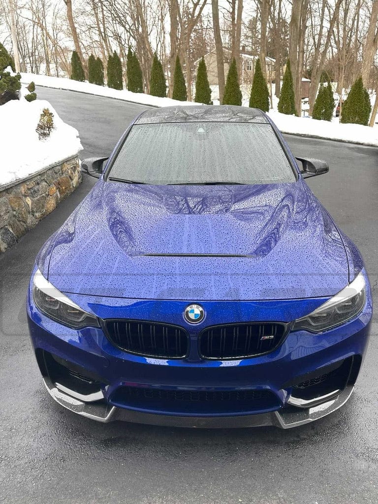 BMW M3 F80 full carbon fibre kit by CT Carbon, including front splitter, side skirts, and rear diffuser, in a sleek carbon finish.