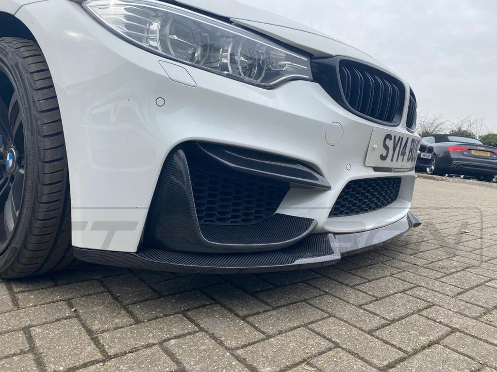 BMW M3 F80 full carbon fiber kit by CT Carbon, featuring CS style components on a sleek sports car.