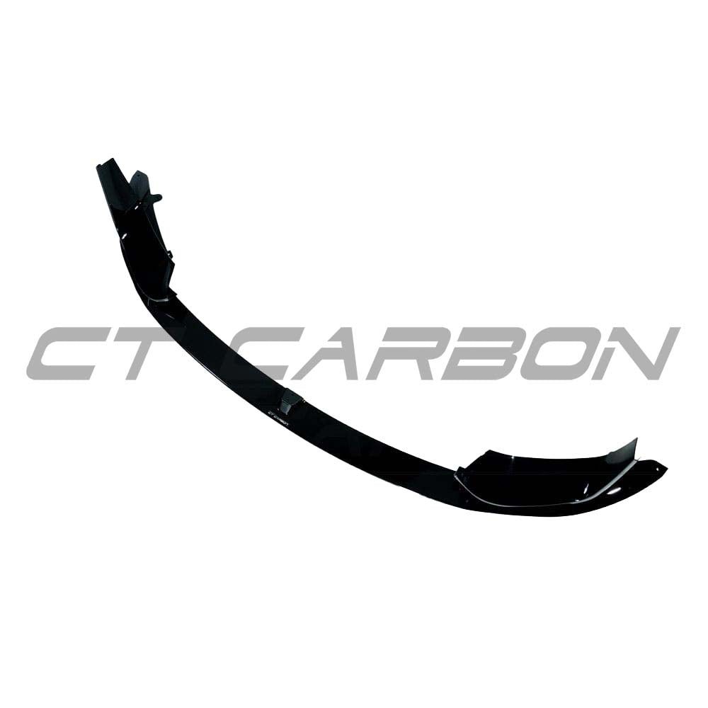 BMW M3 F80 2014-2020 CT Carbon full gloss black kit showing sleek, high-quality carbon fiber exterior components.