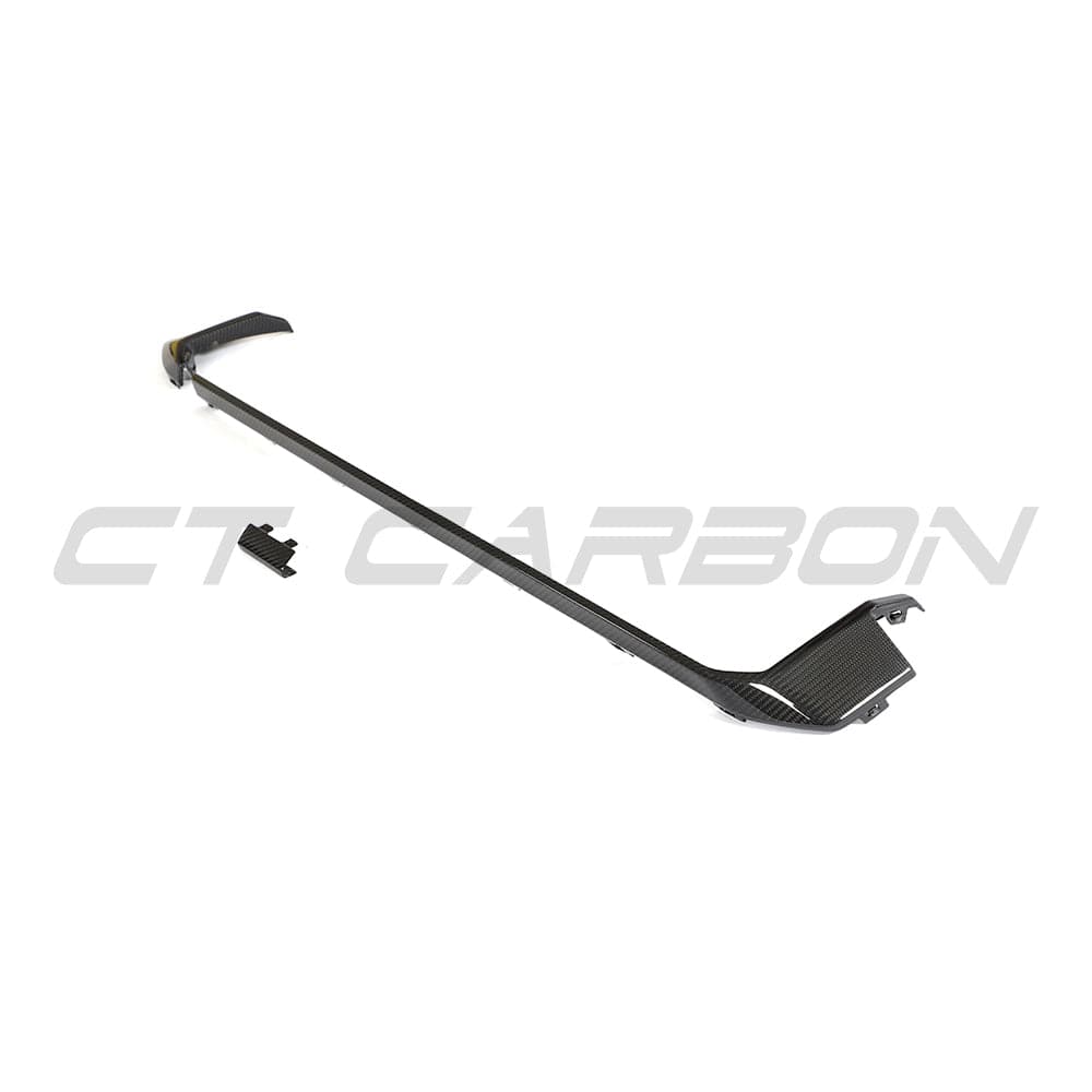 BMW M3 and M4 G80 G81 G82 G83 carbon fibre diffuser trim by CT Carbon, showcasing sleek, lightweight automotive accessory details.