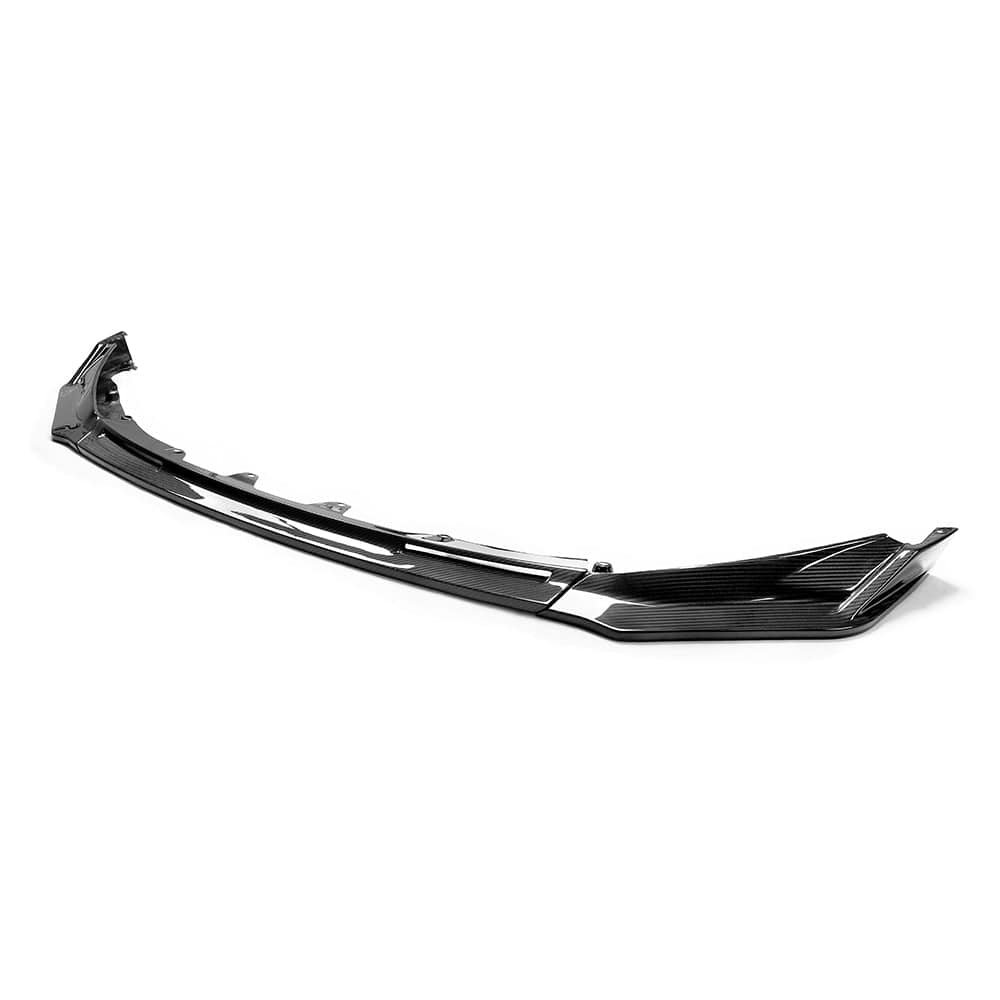 BMW M3 and M4 G80/G81/G82/G83 carbon fibre splitter by CT Carbon, showing the sleek, lightweight automotive front splitter.