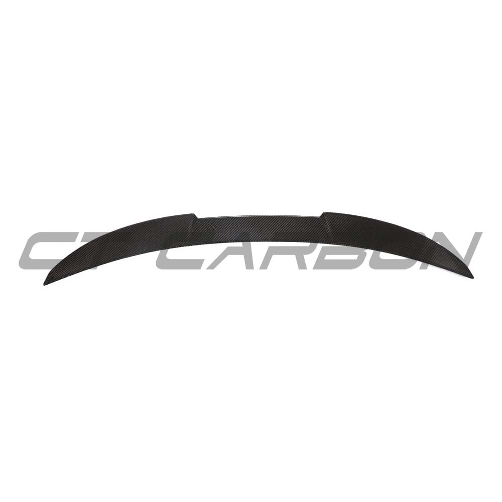 BMW G80 M3 full carbon fibre kit by CT Design, including a sleek carbon fibre spoiler on the sporty car.