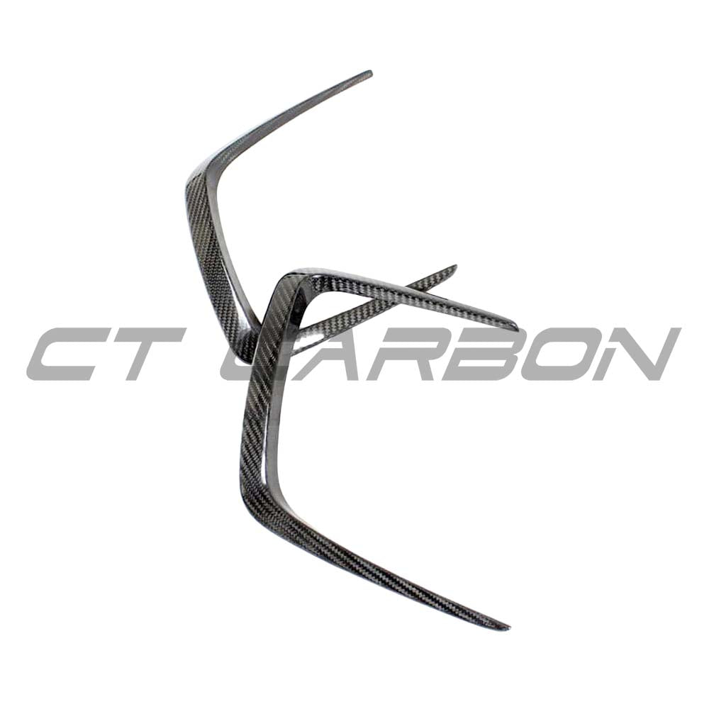 BMW M3 M4 G80 G81 G82 G83 carbon fibre bonnet hood trim accessories by CT Carbon, showing close-up of sleek, lightweight design