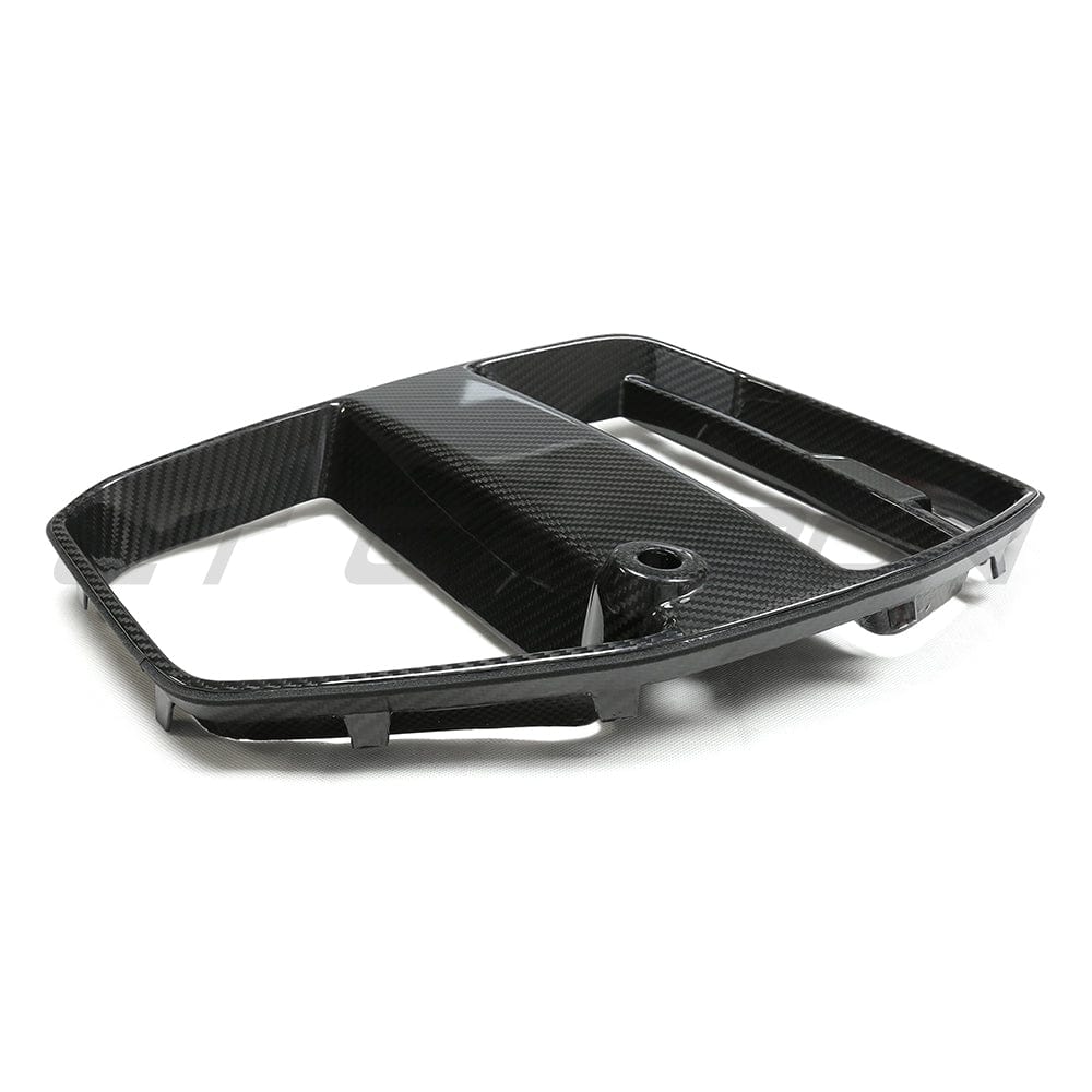 BMW M3 M4 G80 G81 G82 G83 carbon fibre grille with ACC, V1 by CT Carbon, featuring sleek, sporty design and GT style finish.