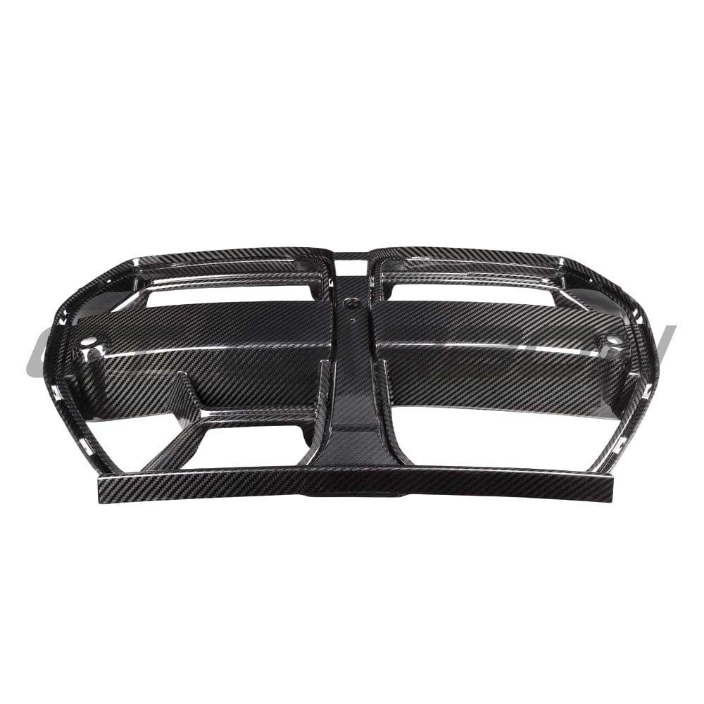 BMW M3 M4 G80 G82 carbon fiber front end pack by CT Carbon, featuring a sleek carbon fiber grille and advanced accessory design.