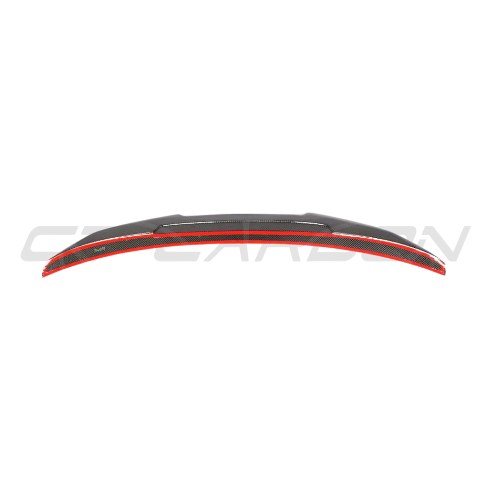 BMW G30 5 Series carbon fibre kit by CT Carbon, featuring a spoiler ducktail style with a sleek, high-quality carbon fibre finish.