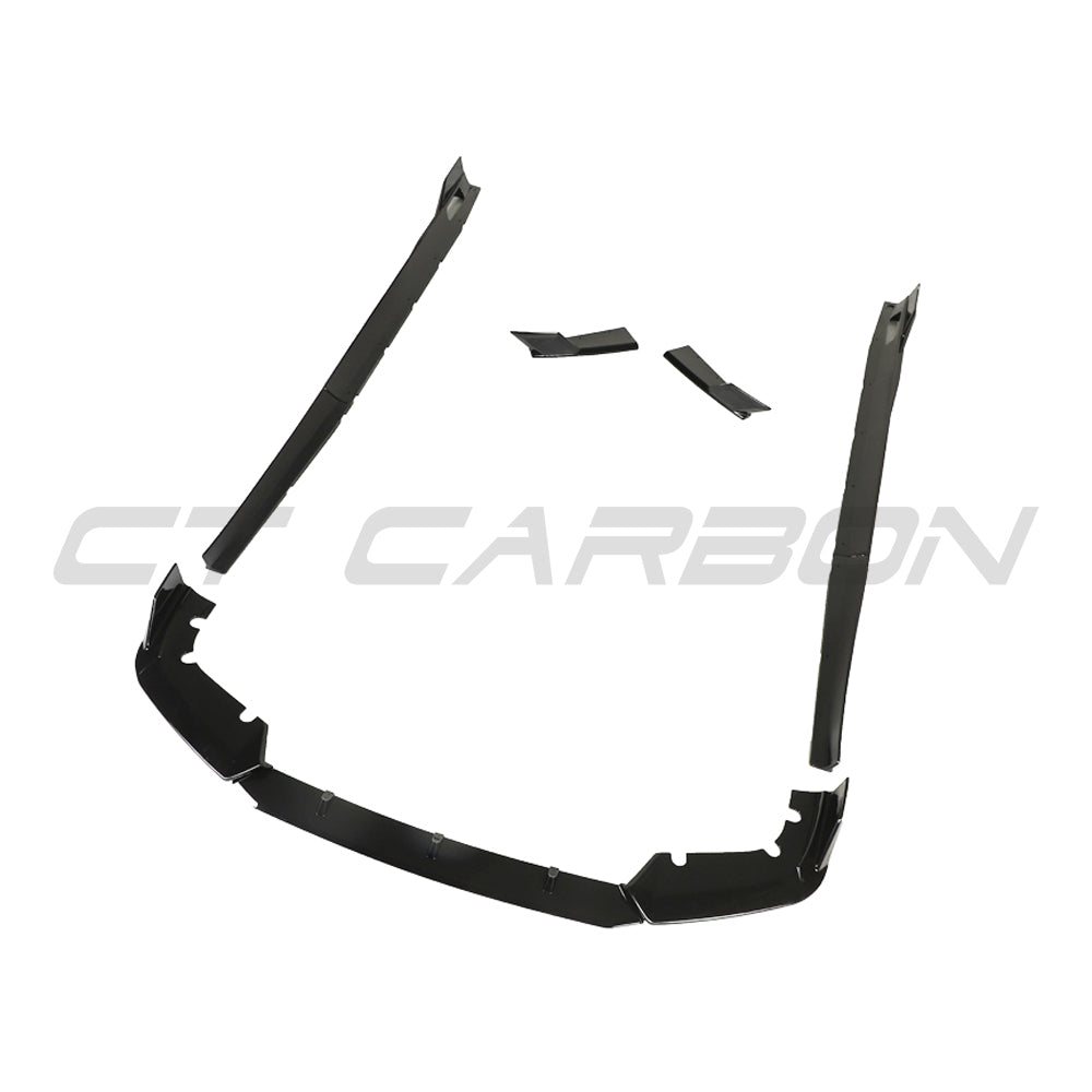 BMW X5M F95 2019-2022 CT Carbon gloss black kit, car body modification parts shown on white background.
