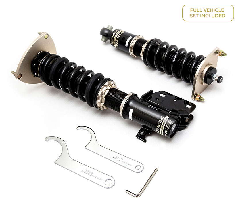 BC Racing coilovers for Volkswagen Golf VII Variant, front strut with 49.5mm diameter, part of the BRSeries suspension system.