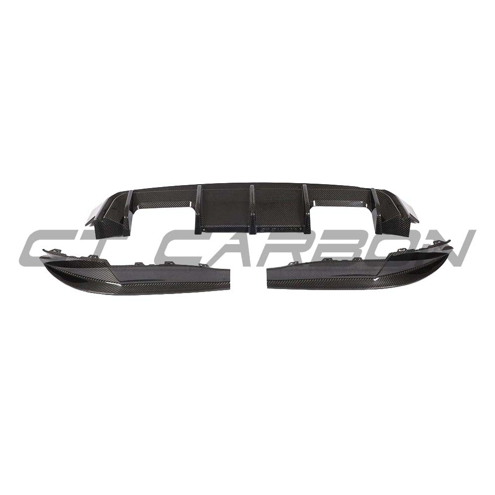BMW G83 M4 full carbon fiber kit by CT Carbon, featuring lightweight, glossy carbon fiber components on the car.