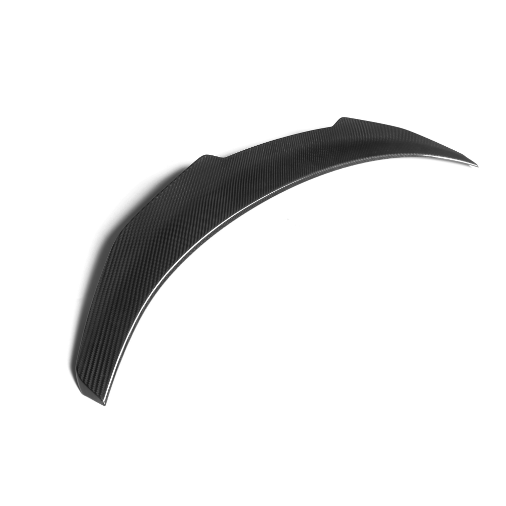 BMW X6 F16/X6M F86 carbon fiber mid spoiler by CT Carbon, showing sleek aerodynamic design and glossy finish.