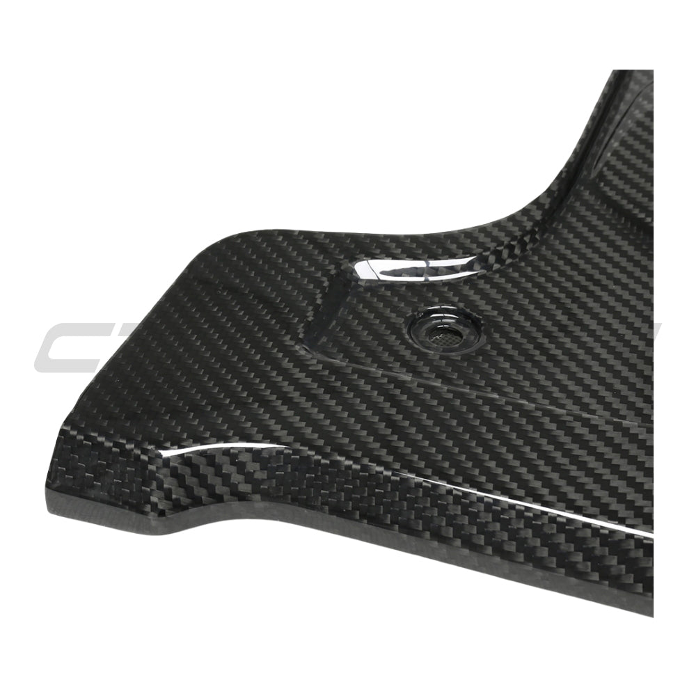 CT Carbon BMW M2 M3 M4 G87 G80 G81 G82 G83 carbon fiber engine bay upper trim for LHD models, showcasing sleek carbon fiber finish.