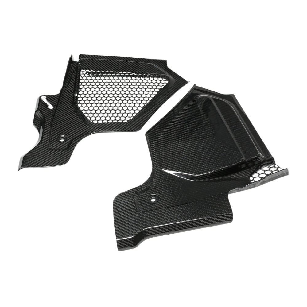 BMW M2 M3 M4 G87 G80 G81 G82 G83 Carbon Fibre Engine Bay Upper Trim by CT Carbon, showing sleek black carbon fiber design.