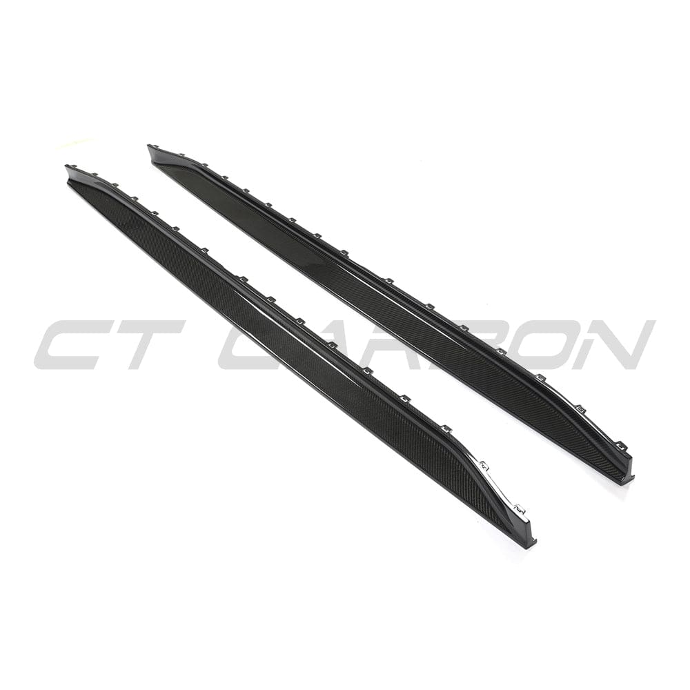 BMW G80 M3 full carbon fiber kit by CT Carbon, showing detailed components of the lightweight, high-performance car upgrade.