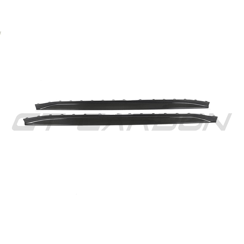 BMW G80 M3 CT Carbon full carbon fibre kit with sleek, lightweight components displayed on a white background.
