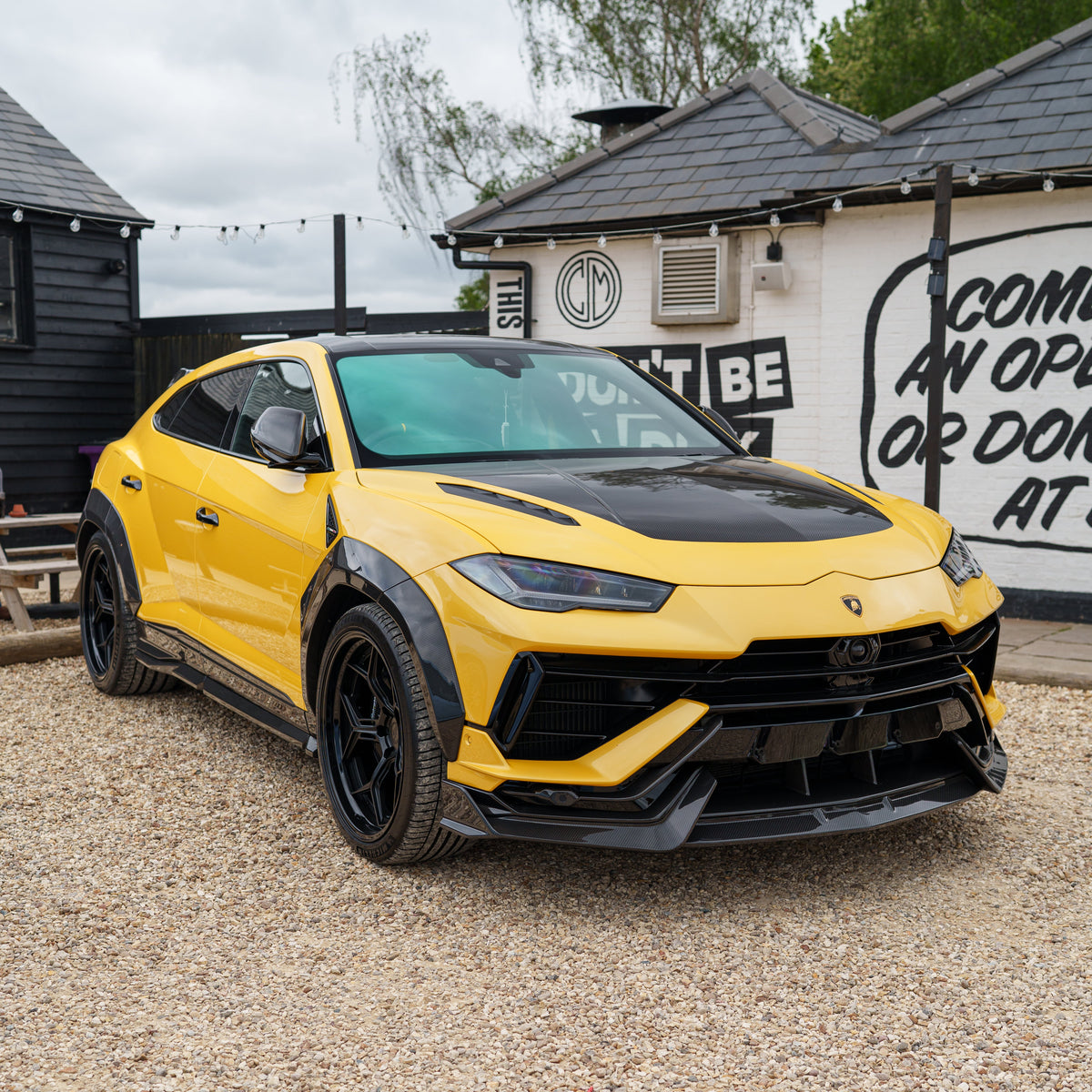 Lamborghini Urus Performante full carbon fiber kit by CT Carbon, showing detailed exterior components and sleek carbon finish.