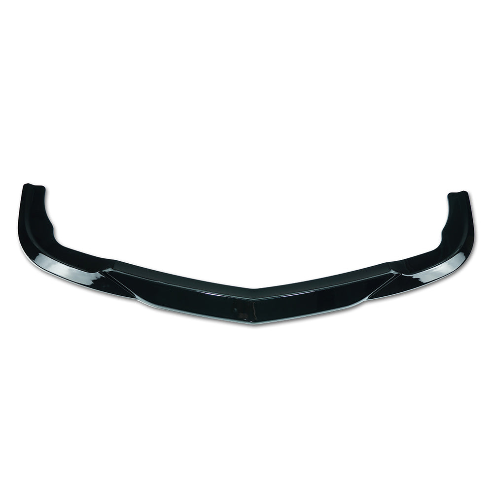 Gloss black front splitter for Mercedes W204 C63 (2008-2011) by CT Carbon, showing the aerodynamic splitter component.