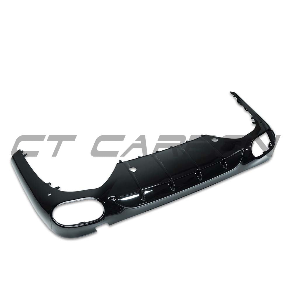 CT Carbon diffuser with exhaust tips for Mercedes GLC43/GLC63 AMG Coupe 2024-2025, featuring sleek design and high-quality finish.