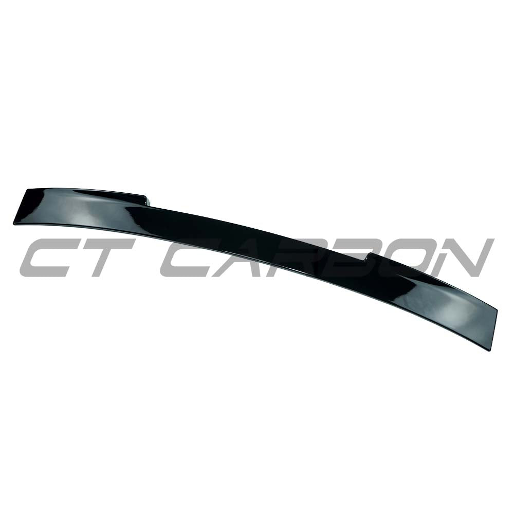 BMW G60 G68 5 Series 2024+ CT Carbon gloss black spoiler V2 installed on vehicle, showcasing sleek aerodynamic design.