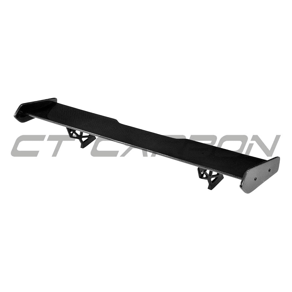 BMW M2/M3/M4 F80/F82/F87 CT Carbon V3 carbon fibre spoiler installed on the car, showcasing sleek, lightweight aerodynamic design.