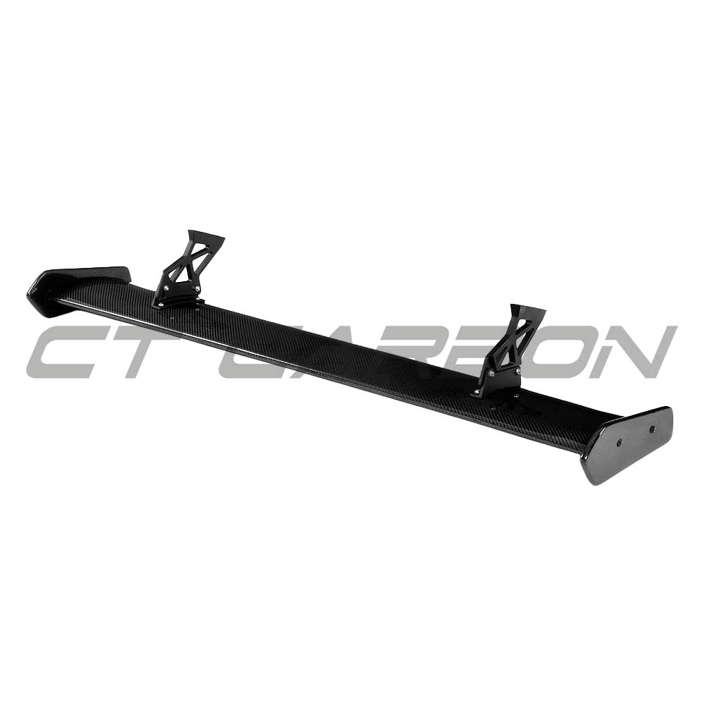 Carbon fiber spoiler for BMW M2, M3, M4 F80, F82, F87 by CT Carbon, shown installed on a sporty vehicle.
