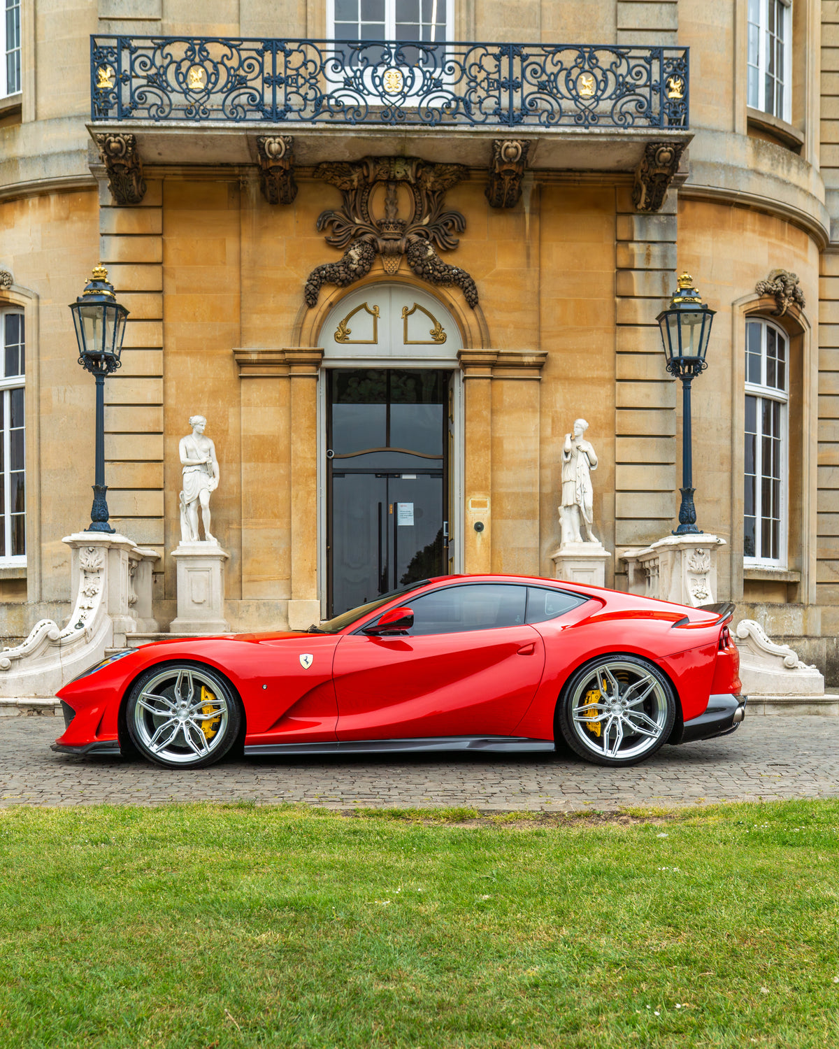 CT Carbon Ferrari 812 Superfast carbon fibre kit V1 showing detailed black carbon fibre panels and sleek automotive design.