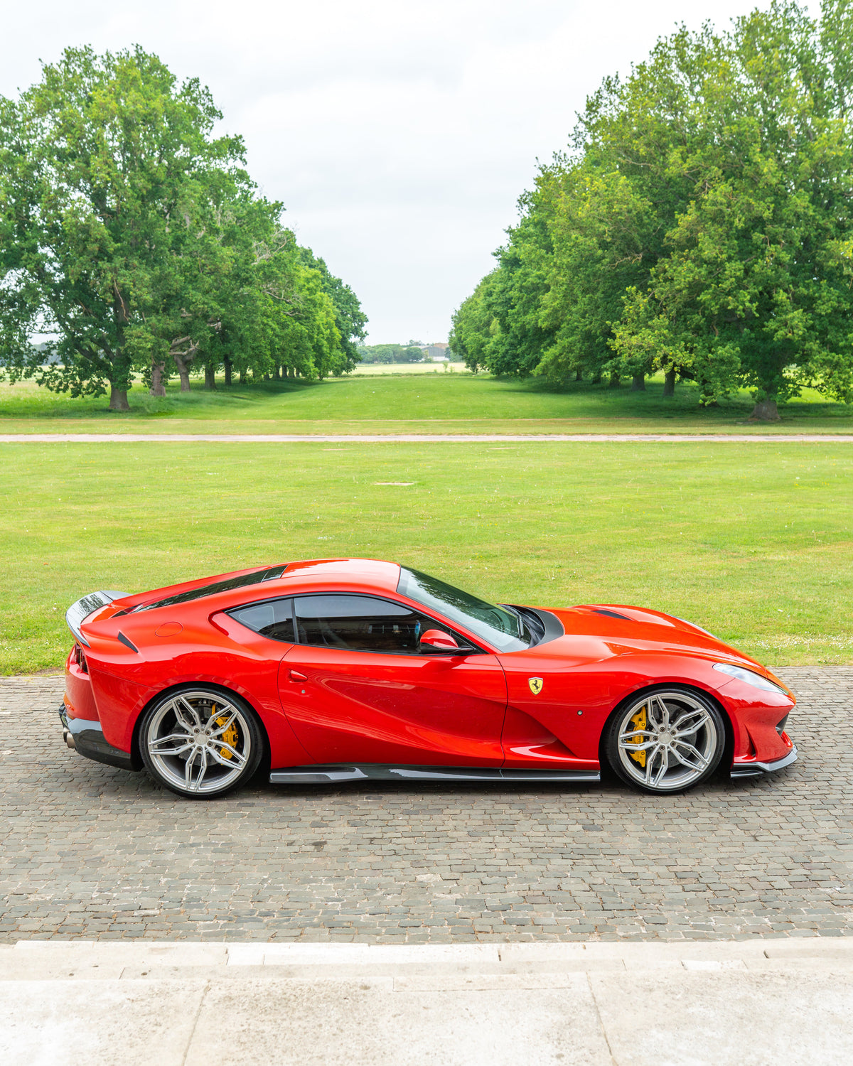 CT Carbon Ferrari 812 Superfast Carbon Fibre Kit V1, detailed view of lightweight carbon fibre components for Ferrari 812 Superfast.