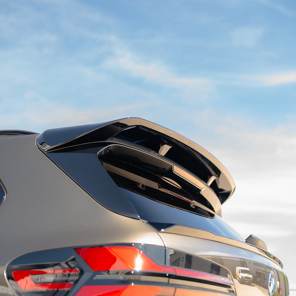 Full gloss black kit for BMW G05 X5 LCI by CT Carbon, includes various body parts with a sleek, shiny finish.