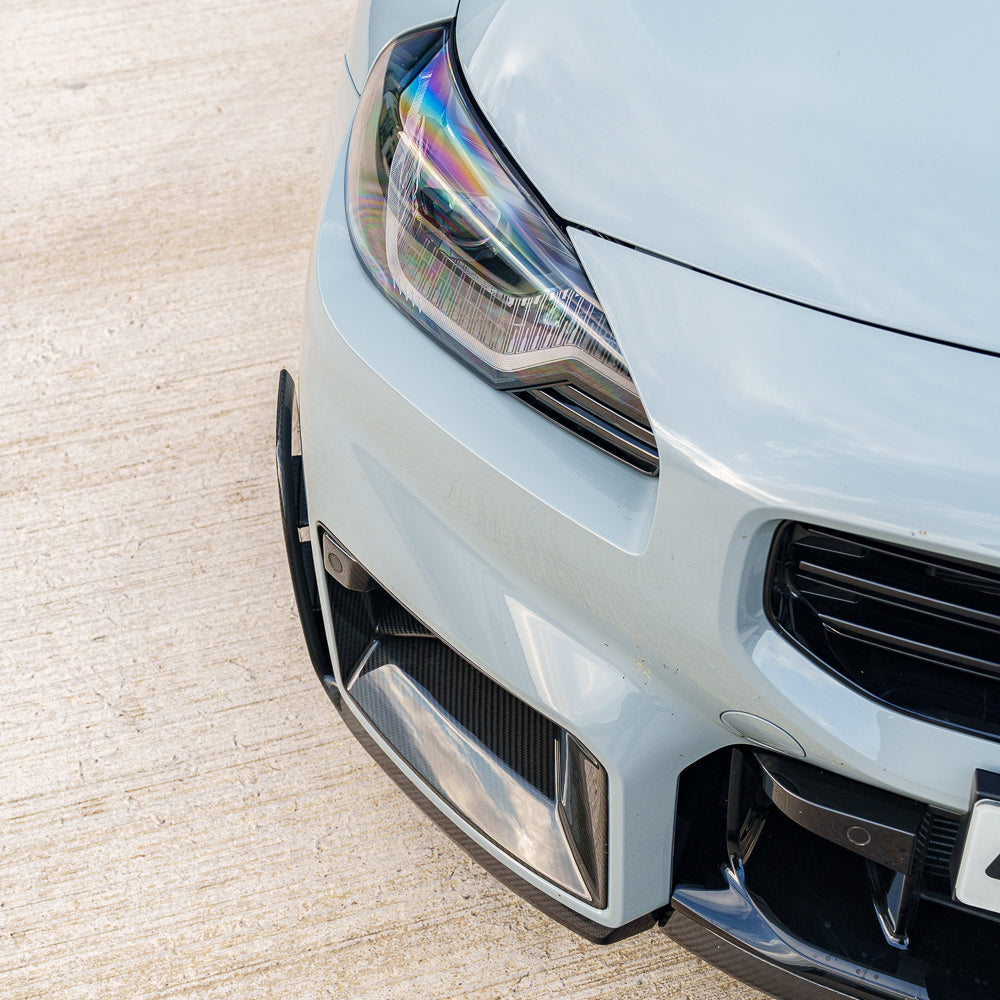 BMW G87 M2 full carbon fiber kit by CT Carbon, showing a sleek, lightweight carbon fiber exterior for enhanced performance and style.