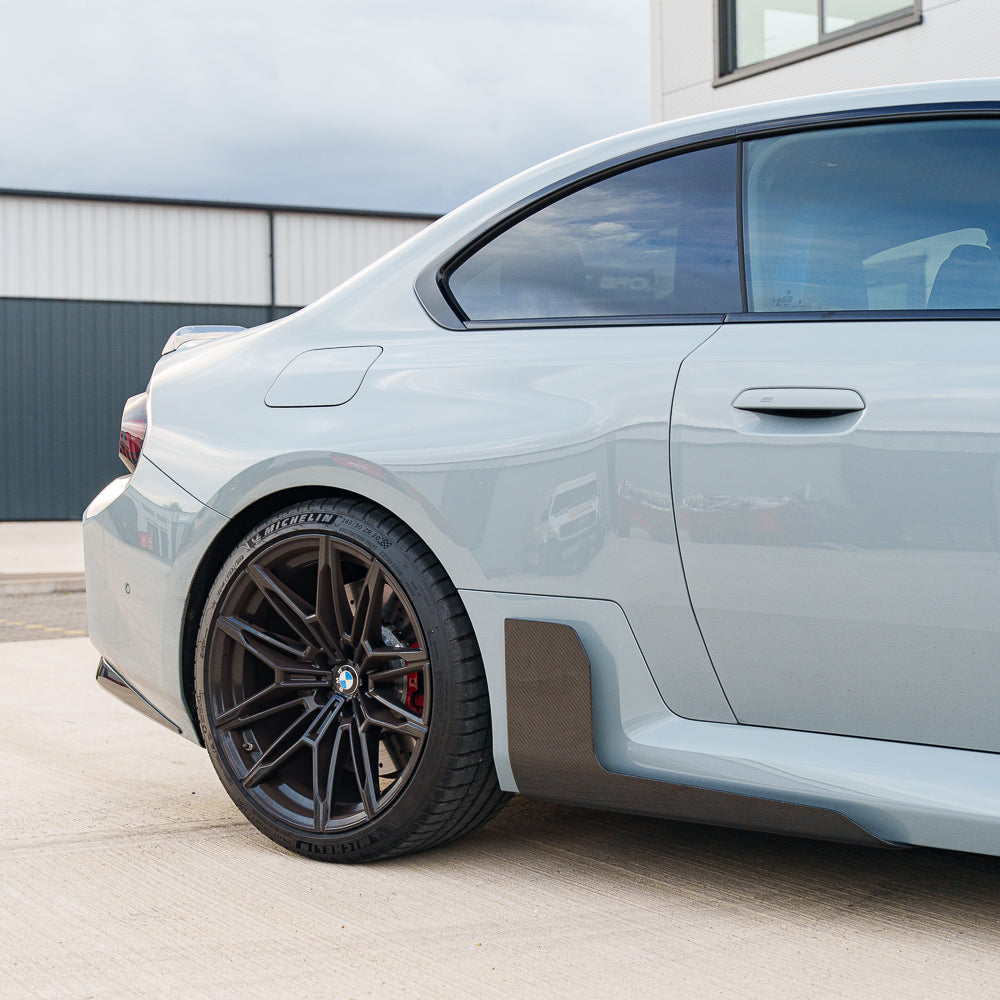 BMW G87 M2 full carbon fiber kit by CT Carbon, featuring lightweight, high-quality carbon fiber components for enhanced performance.
