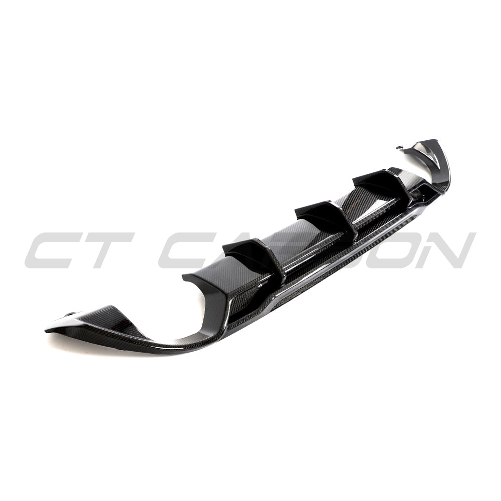 Hyundai i30N carbon fiber diffuser by CT Design, featuring a sleek, aerodynamic design for the facelift model.