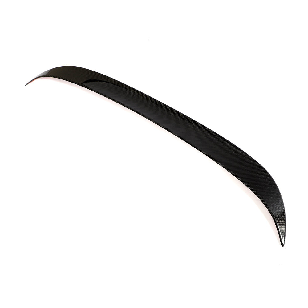 Hyundai i30N carbon fibre spoiler by CT Design showing sleek, aerodynamic rear car accessory with carbon fiber finish