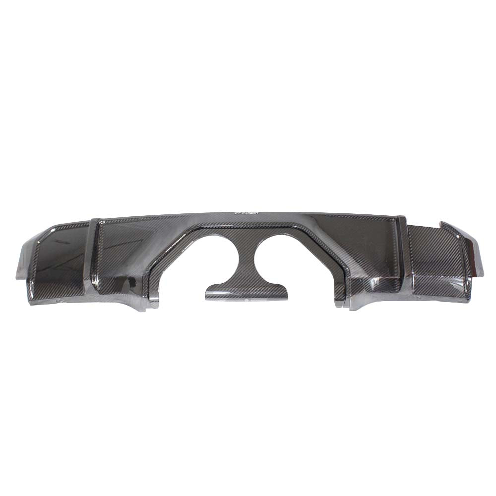 BMW M3 M4 G80 G82 G81 G83 CT Carbon middle outlet diffuser showing black carbon fiber finish and aerodynamic design.