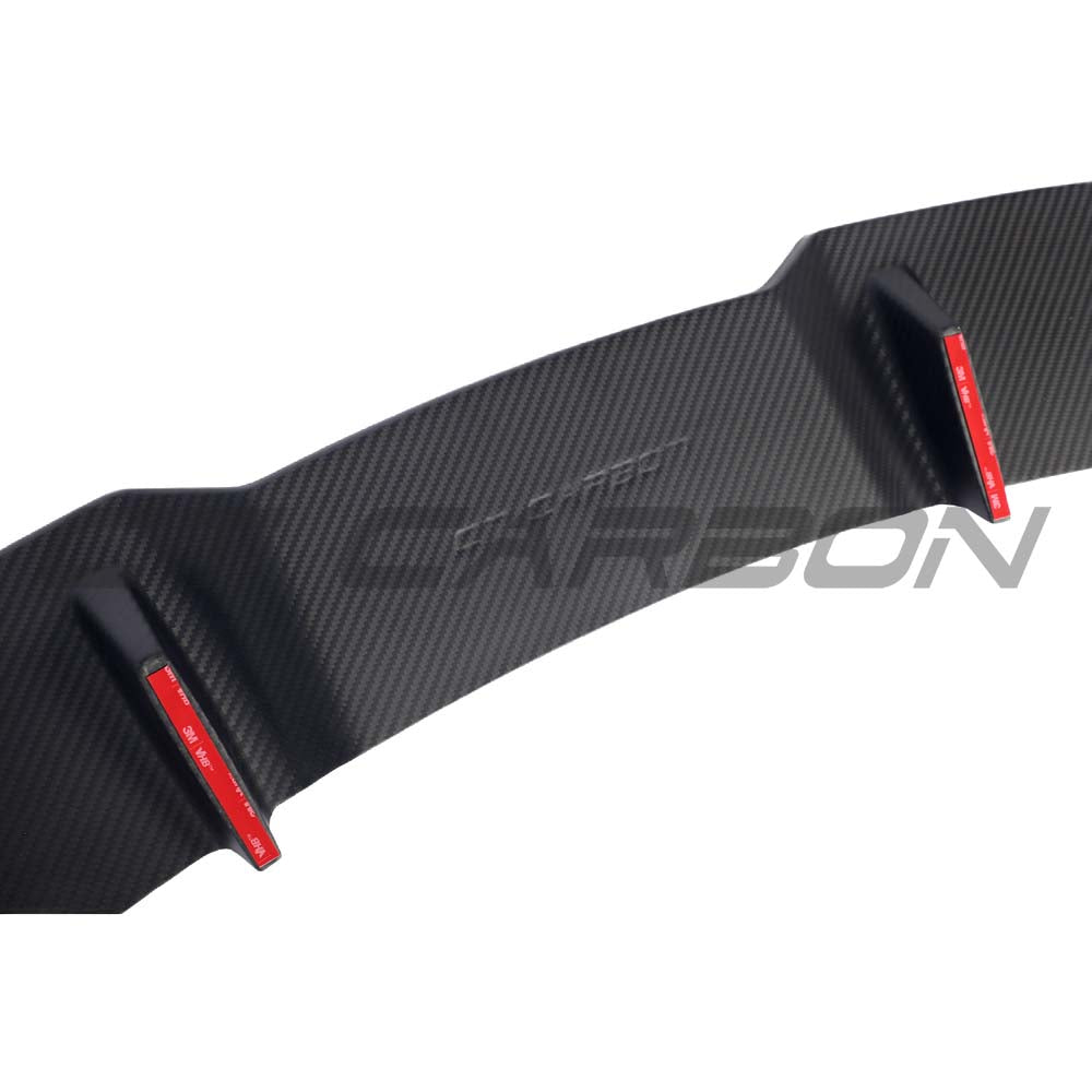 Audi RS6 C8 full matte carbon fiber kit by CT Carbon, featuring detailed close-up of the textured carbon fiber components.