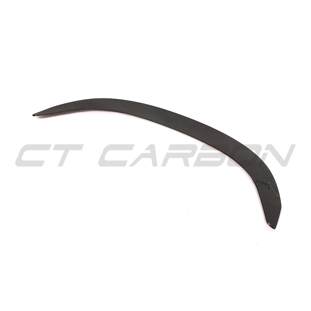 BMW 8 Series and M8 G15/F92 carbon fibre spoiler by CT Carbon, featuring sleek aerodynamic design for sporty appearance.